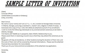 LETTER OF INVITATION FOR VISA