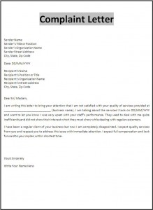 Letter Of Complaint To Employer Sample Templates