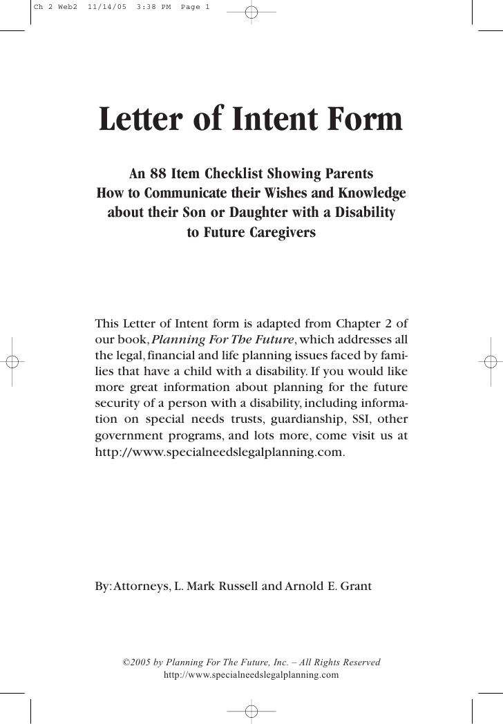 Essay of intent template